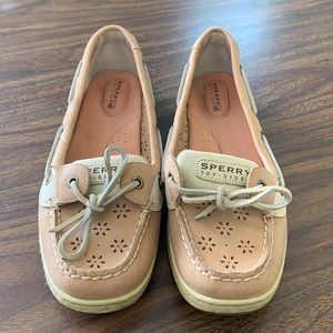 Size 9 Leather Sperry boat shoes